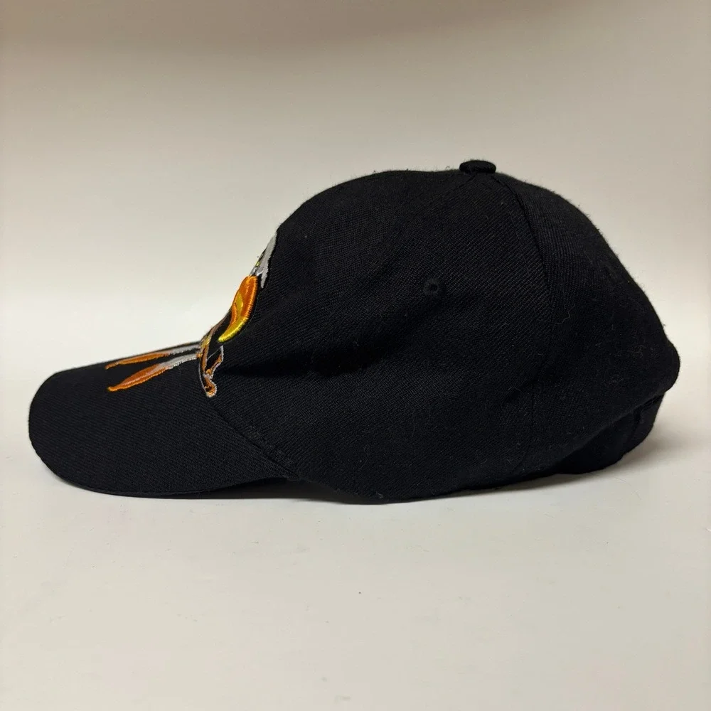 Native American Eagle Feathers Embroidered Black Baseball Cap Hat Adjustable